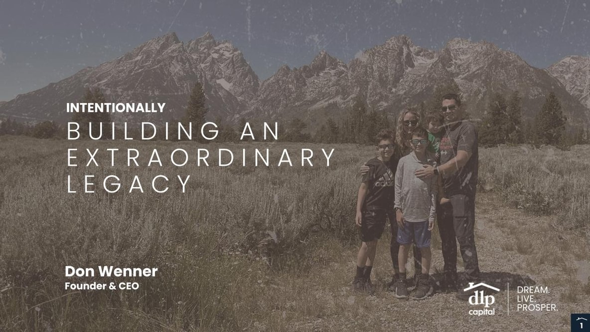 DLP Capital Impact Webinar - Intentionally Building an Extraordinary…