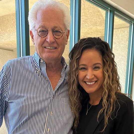 Carla with David Green at the Hobby Lobby Headquarters