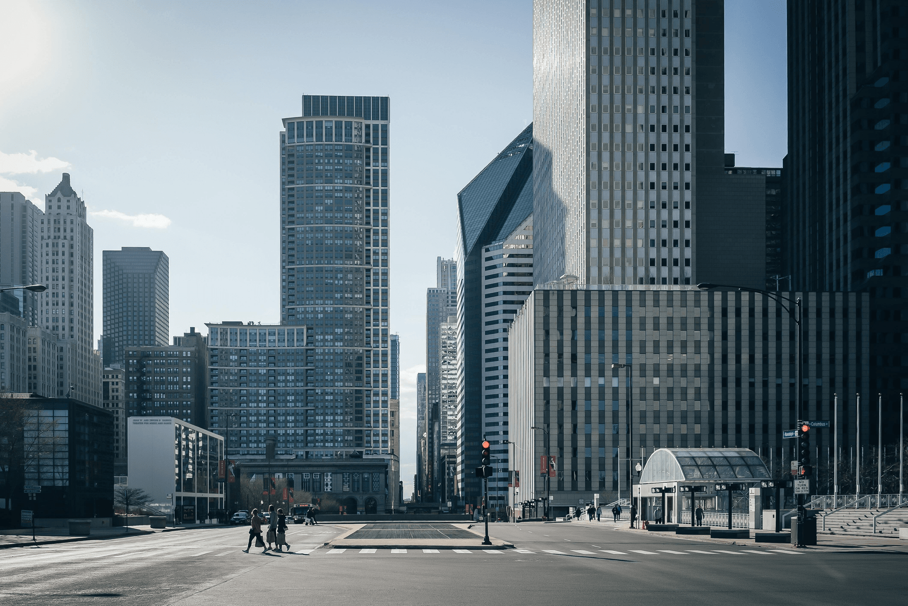 View of city buildings after capital markets solutions from DLP Capital